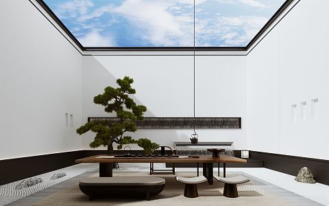 New Chinese Courtyard 3d model