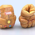 MARVEL Themed Plush Boxing Gloves With Colorful Stone Accents And Soft Texture