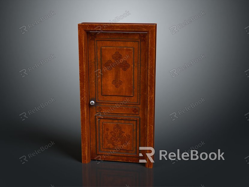 Door Wooden Door Bedroom Door Home Door Furniture Furniture Realistic model