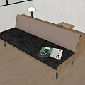 Modern double sofa 3d model