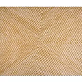 Stylish Square Carpet Featuring Symmetrical Geometric Striped Pattern In Warm Tones 3d model