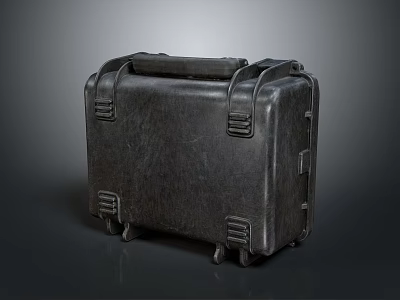 Classic Hard Shell Luggage With Rolling Wheels And Top Handle For Travel Use 3d model