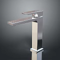 Modern Chrome Faucet With Tall Body And Sleek Design For Bathroom Sink