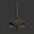 laser tower turret turntable sci-fi tower defense game tower defense sci-fi turret game turret game turret 3d model