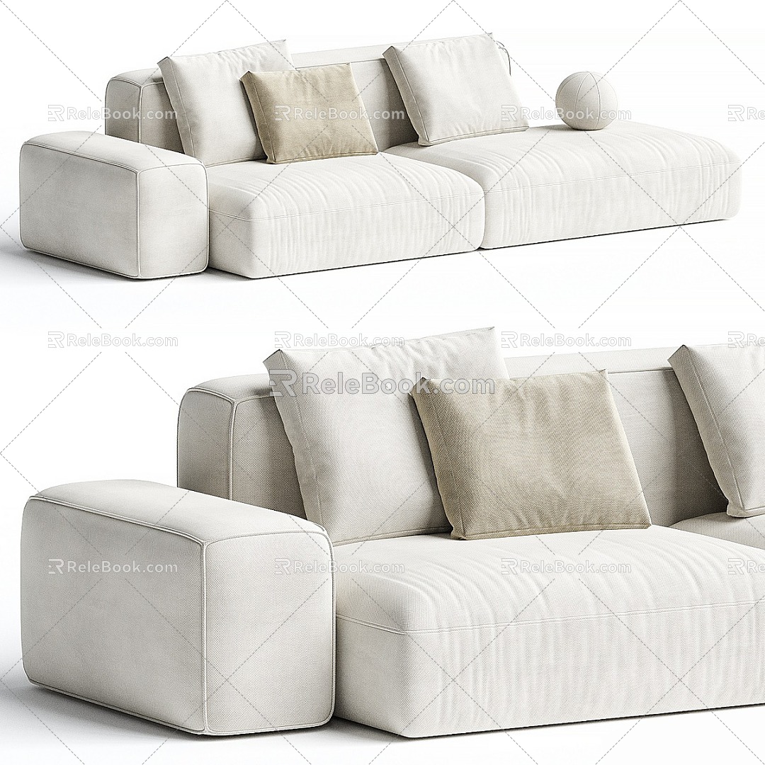 Modern Multiplayer Sofa 3d model