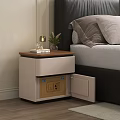 Modern Wood Top Nightstand With Hidden Built In Safe For Secure Bedroom Daily Storage