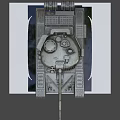 Virtual game tank 3d model