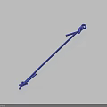 Durable Blue Braided Nylon Rope for Securing and Bundling Daily Items