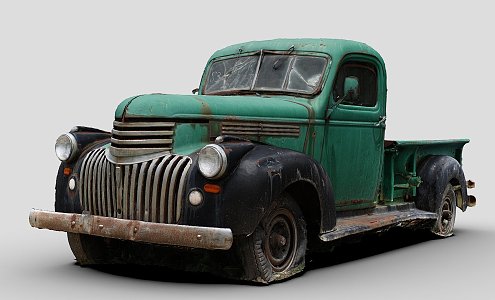 Classic Pickup Truck 3d model