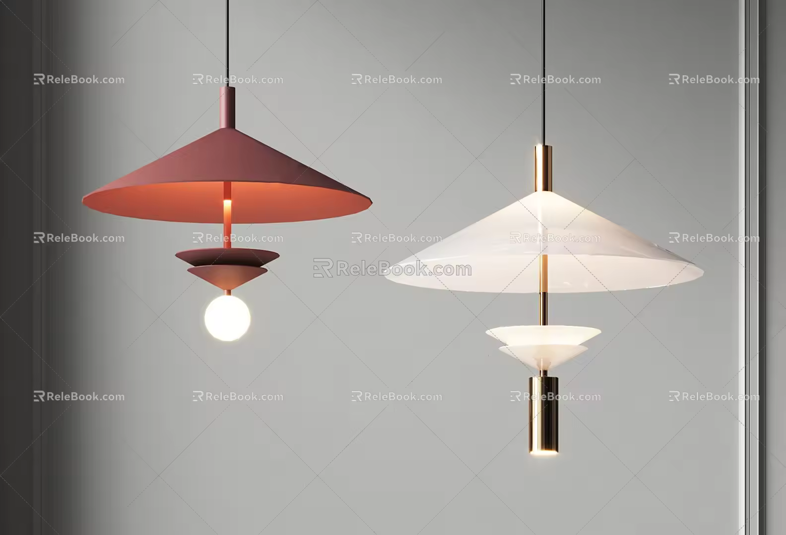 Modern chandelier 3d model