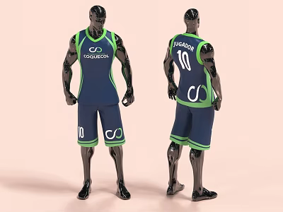 Sportswear Ball Clothes Dummy Shorts Basketball Clothes Football Clothes Dummy Model 3d model