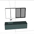 Modern Bathroom Vanity Interior Design With Cabinet Countertop And Faucet