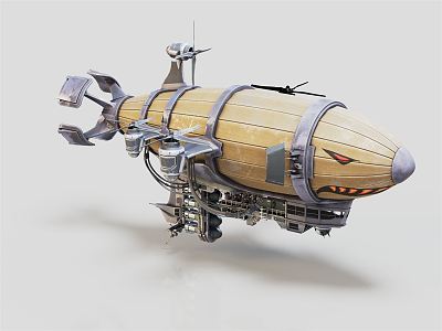 airship 3d model