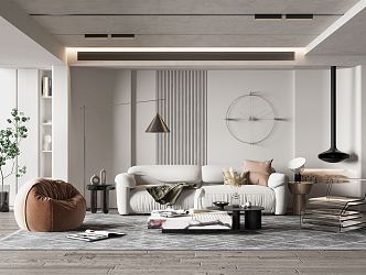 modern living room 3d model