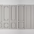 White Wall Panels With Various Decorative Designs And Intricate Patterns For Interior Decoration