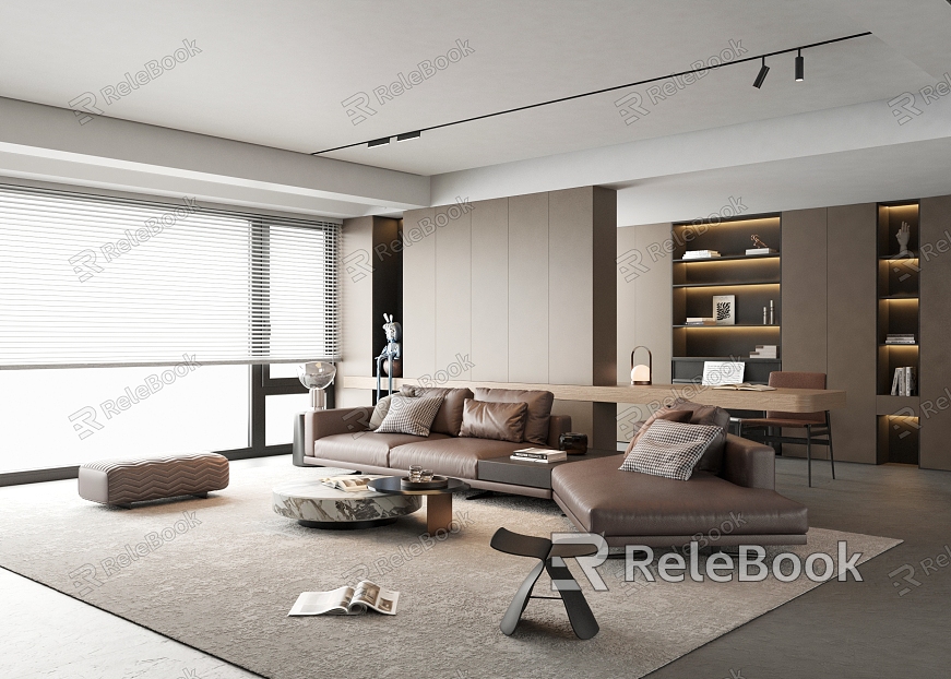 Italian Light Luxury Living Room model