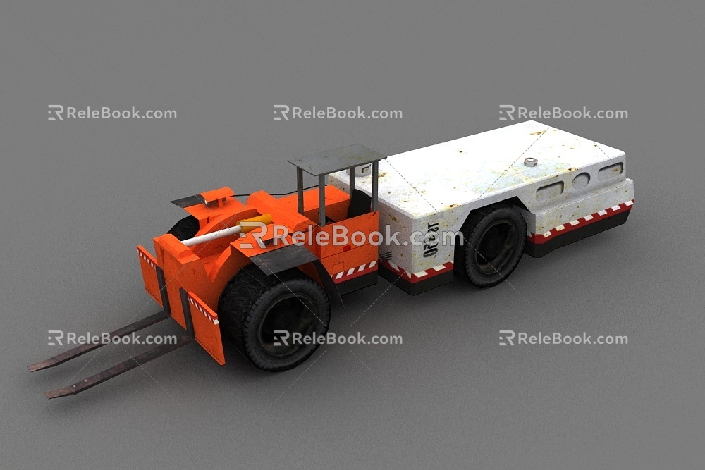 coal mine forklift 3d model