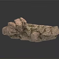 Detailed Modern 3D Rock Model with Textured Surface for Design Projects 3d model