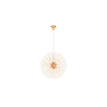 Dandelion Shaped Crystal Chandelier With Golden Metal Frame And Sparkling Lighting
