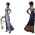 Modern Game Character Three Kingdoms Unparalleled Character Woman 3d model