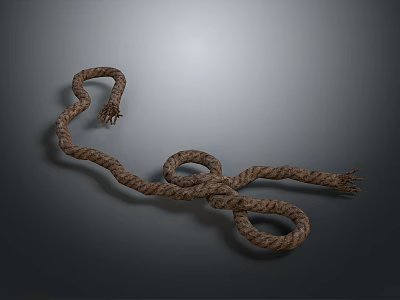 Rope pile rope hemp rope group rope life supplies construction supplies life-saving supplies 3d model