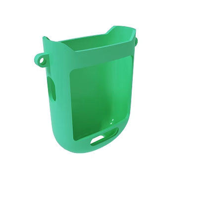 Green Plastic Wall Mounted Storage Holder With Hanging Design And Practical Use 3d model