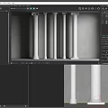 European Roman Column 3d model
