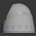 White Dome Computer Surveillance Camera With Blue LED Lights And Clear Lens Housing
