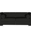 Luli leather sofa loveseat 3d model