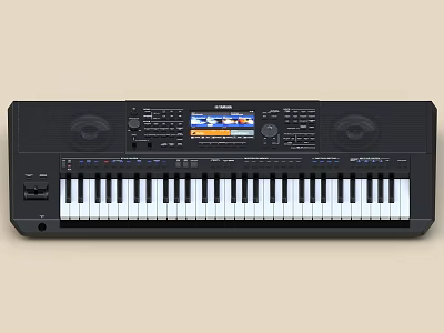 CASIO Electronic Keyboard with Display Screen Built-in Speakers and Full Size Keys as Entertainment Electronics 3d model