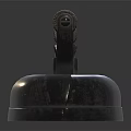 Vintage Metal Electric Iron with Wooden Handle as Daily Electrical Appliance