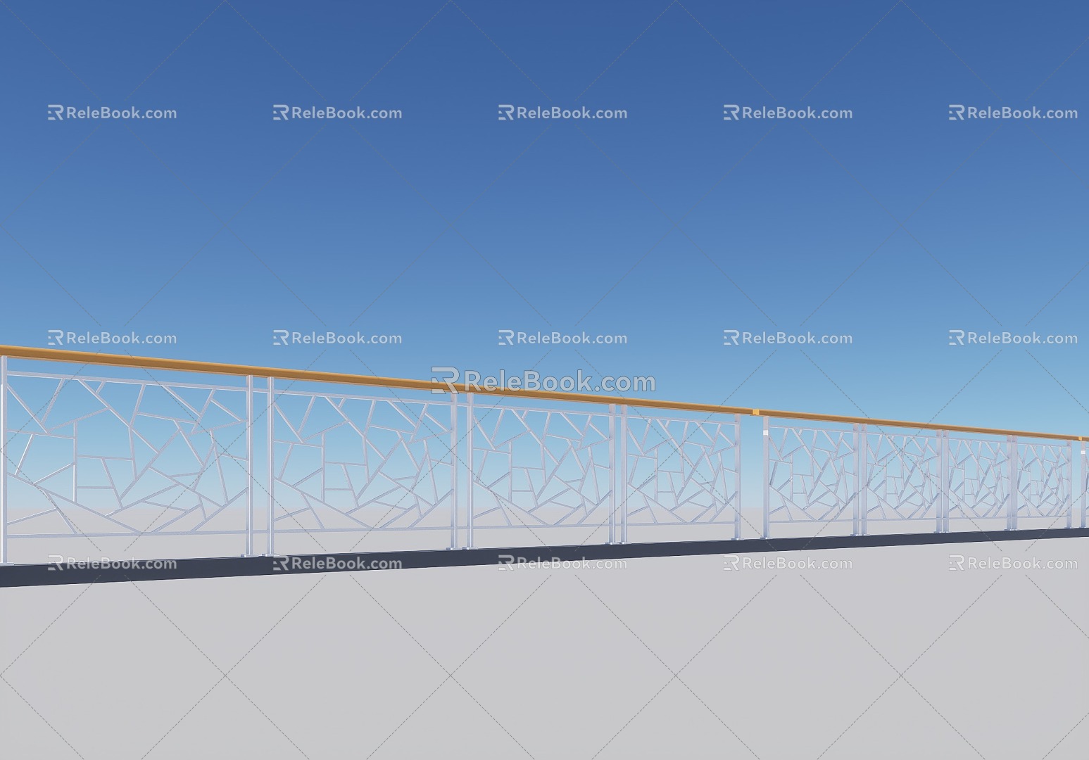 Modern Railing 3d model