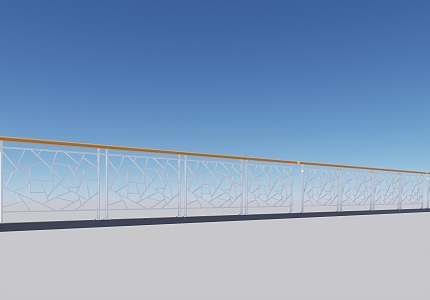 Modern Railing 3d model