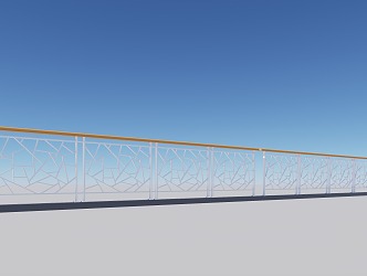 Modern Railing 3d model