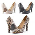 High Heel Shoes With Various Colors Styles Leopard Print Zebra Pattern Thin Thick Heels 3d model
