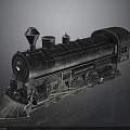 Vintage Black Steam Train Model With Detailed Gold Wheels And Classic Design