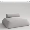 Modern Single Sofa Lazy Sofa 3d model