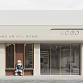 Modern Minimalist Storefront Design With Glass Doors Display Windows Metal Accents And Elegant Logo Placement