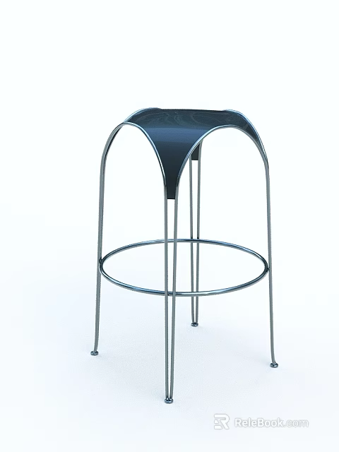 Modern Shower Sauna Design With Curved Metal Frame And Comfortable Seating 3d model 