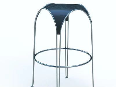 Modern Shower Sauna Design With Curved Metal Frame And Comfortable Seating 3d model