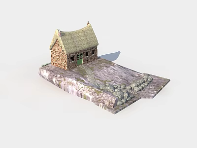 Modern House Ancient House 3d model