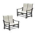 modern double chair 3d model