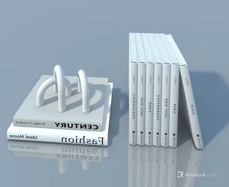 Contemporary Swing Door Design For Home With White Finish And Simple Structure 3d model 