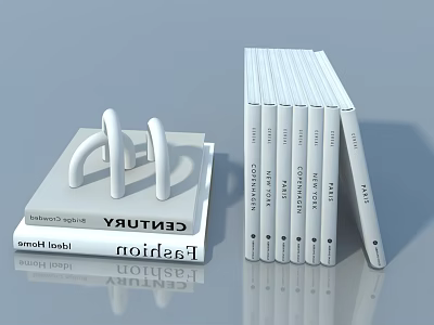 Contemporary Swing Door Design For Home With White Finish And Simple Structure 3d model
