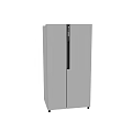 Modern Stainless Steel Side by Side Refrigerator With Silver Finish And Sleek Modern Design