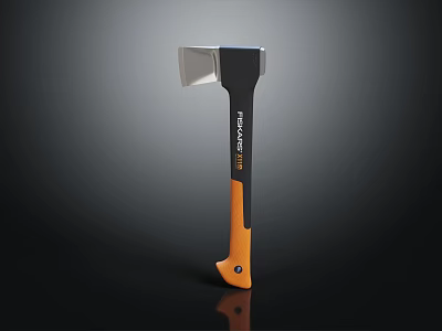 DEWALT Axe With Black And Orange Handle And Metal Head Design 3d model