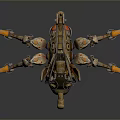 Game Movie Character Mechanical Creature With Metallic Design And Sci Fi Features 3d model