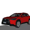 Red Toyota SUV With Modern Front Face Design And Alloy Wheels Exterior