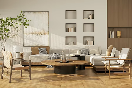 Middle Ancient Style Living Room Horizontal Hall Living Room Small Apartment Living Room Sofa Coffee Table Combination French Retro Style Living Room Middle Ancient Style Leisure Chair Leather Sofa 3d model
