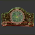 Floor Clock Big Clock Retro Clock Retro Clock Retro Clock Large Clock Pendulum Furnishings 3d model
